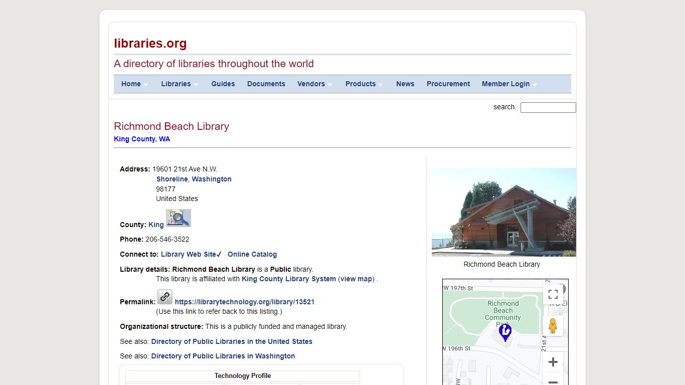 Richmond Beach Library -- King County Library System
